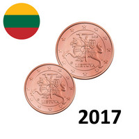 Liettua 1s & 2s 2017 UNC
