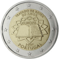 Portugali 2 € 2007 Rooman Sopimus