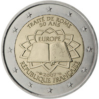 Ranska 2 € 2007 Rooman Sopimus