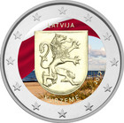 Latvia 2 € 2017 Kurzeme väritetty