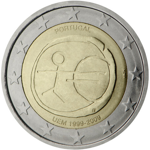Portugali 2 € 2009 EMU