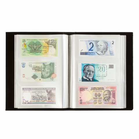 Leuchtturm setelikansio 300 setelille, musta