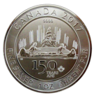 Kanada 5 $ 2017 Kanada 150 vuotta Voyager 1oz Ag