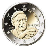Saksa 2 € 2018 Helmut Schmidt