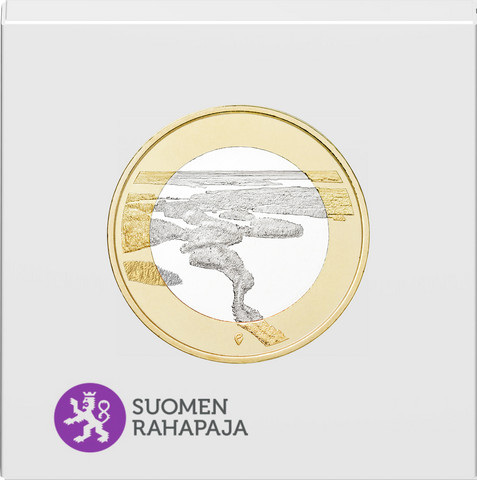 Suomi 5 € 2018 Suomalaiset kansallismaisemat Punkaharju, Proof