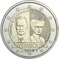 Luxemburg 2 € 2019 Charlotte 100 v. BU Silta-mintmark