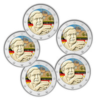 Saksa 2 € 2018 Helmut Schmidt A-J väritetty