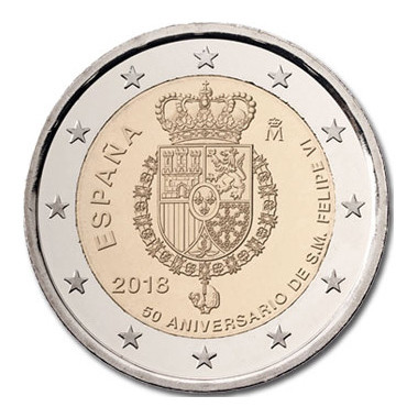 Espanja 2 € 2018 Kuningas Felipe VI