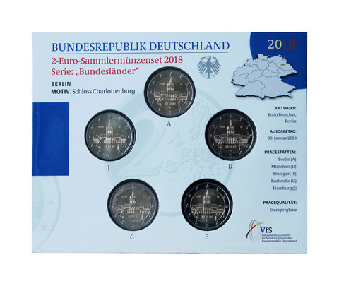 Saksa 2 € 2018 Berliini / Charlottenburg A-J BU