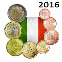 Italia 1s - 2 € 2016 UNC