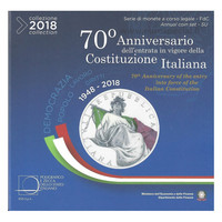 Italia 2018 BU rahasarja 10,88 € Tasavalta 70 vuotta