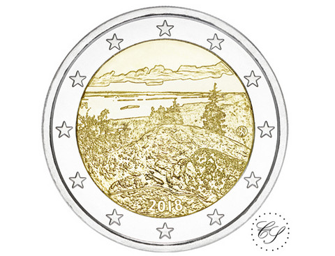 Suomi 2 € 2018 Suomalaiset kansallismaisemat Koli 