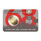 Belgia 2 € 2018 Toukokuun 1968 tapahtumista 50 v. BU coincard