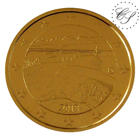 Suomi 2 € 2018 Suomalaiset kansallismaisemat Koli kullattu