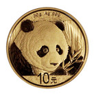 Kiina 10 ¥ 2018 Panda 30g Ag KULLATTU