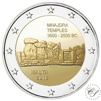 Malta 2 € 2018 Mnajdran temppelit