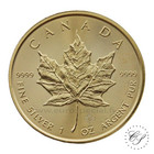 Kanada 2018 Maple Leaf hopearaha 1 oz kullattu