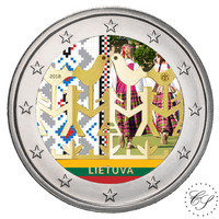 Liettua 2 € 2018 Laulu- ja tanssifestivaali väritetty