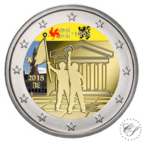 Belgia 2 € 2018 Toukokuun 1968 tapahtumista 50 v. väritetty