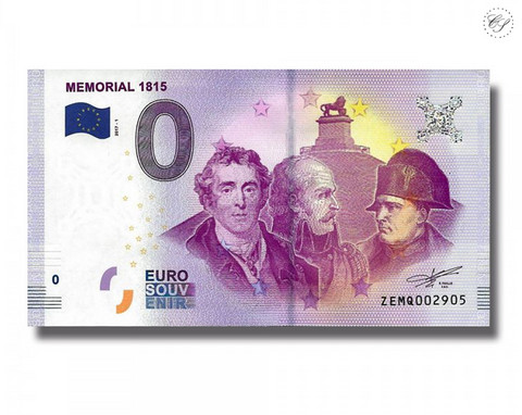 Belgia 0 euro 2018 Mémorial 1815 UNC