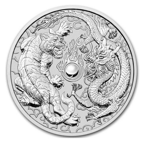 Australia 1 $ 2018 Tiger & Dragon 1oz Ag
