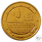 Luxemburg 2 € 2018 Perustuslaki 150 vuotta kullattu