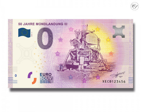 Saksa 0 euro 2018 Kuukävely 50 vuotta III UNC