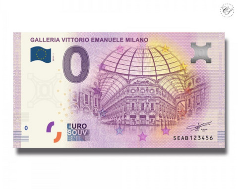 Italia 0 euro 2018 Galleria Vittorio Emanuele UNC