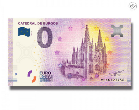 Espanja 0 euro 2018 Catedral de Burgos UNC