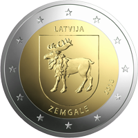 Latvia 2 € 2018 Zemgale