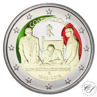 Italia 2 € 2018 Perustuslaki 70 vuotta väritetty