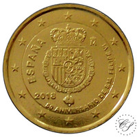 Espanja 2 € 2018 Kuningas Felipe VI KULLATTU