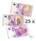 Mix 0 euro 2017 25 erilaista seteliä UNC