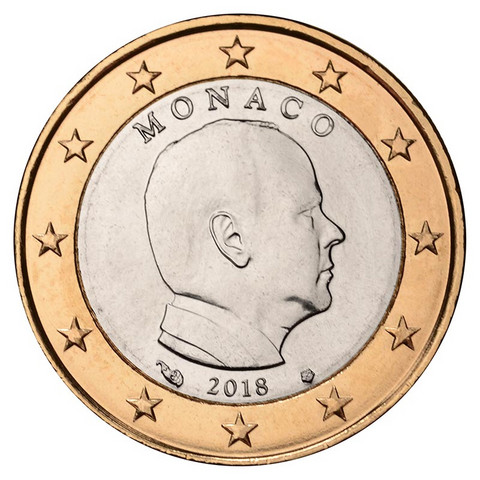 Monaco 1 € 2018 Albert II UNC