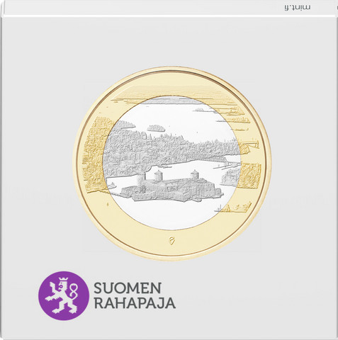Suomi 5 € 2018 Suomalaiset kansallismaisemat Olavinlinna & Pihlajavesi, Proof