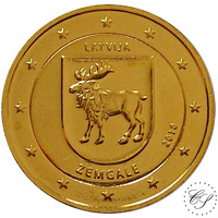 Latvia 2 € 2018 Zemgale kullattu