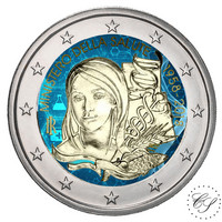 Italia 2 € 2018 Terveysministeriö 60 vuotta väritetty