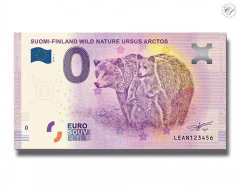 Suomi 0 euro 2018 Villi luonto - Karhuseteli