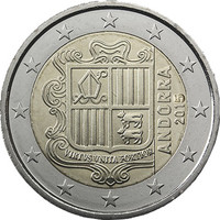 Andorra 2 € 2017 Vaakuna UNC
