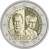 Luxemburg 2 € 2019 Charlotte 100 v.