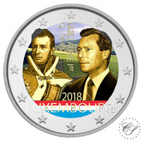 Luxemburg 2 € 2018 Guillaume I väritetty