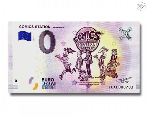 Belgia 0 euro 2018 Comic Station Antwerpen UNC