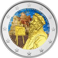 Belgia 2 € 2019 Pieter Brugel BU väritetty