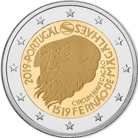 Portugali 2 € 2019 de Magalhães 500 v.