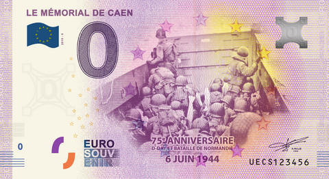 Ranska 0 euro 2019 Memorial Caen 1944 UNC