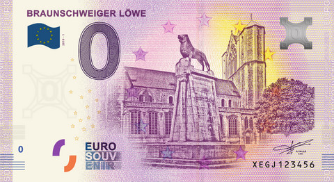 Saksa 0 euro 2019 Brunswickingin leijona UNC