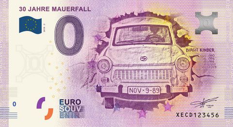 Saksa 0 euro 2019 Berliinin muuri 30 v. (2) UNC