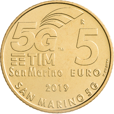 San Marino 5 € 2019 San Marino 5G UNC