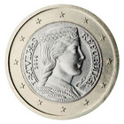 Latvia 1 € 2016 Milda BU