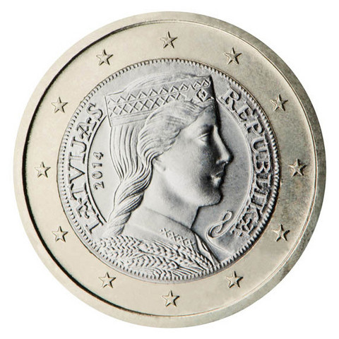 Latvia 1 € 2016 Milda BU